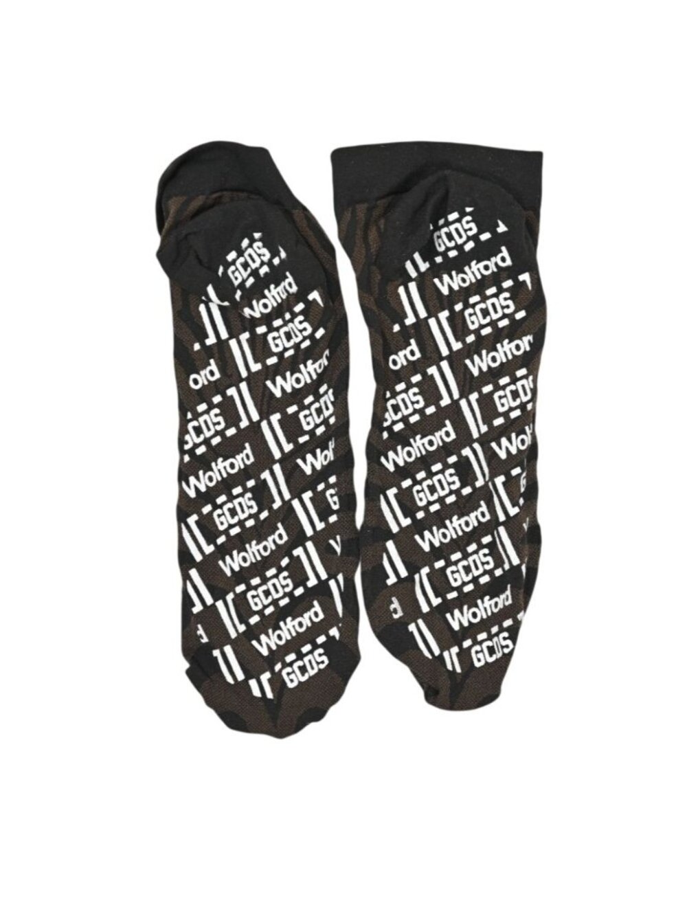 GCDS x Wolford Monogram Ankle Socks in Black